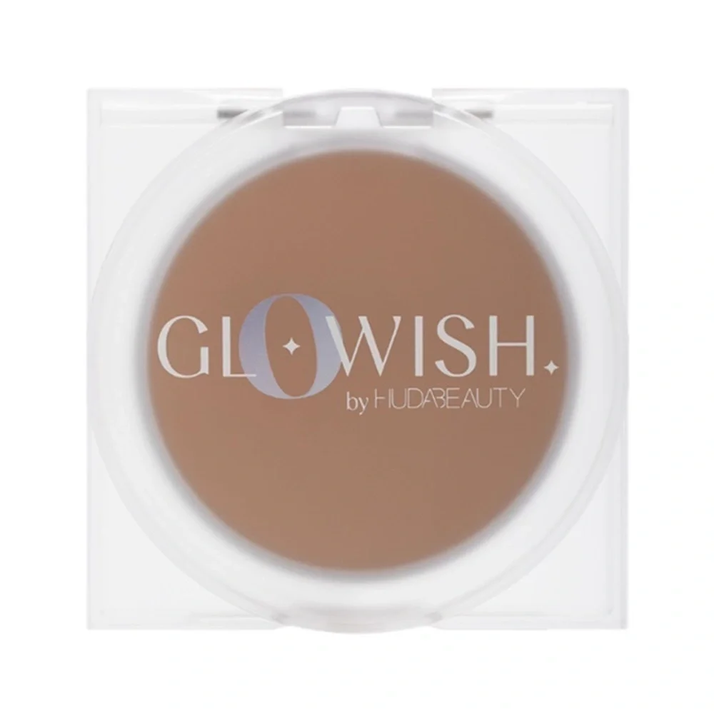Huda TAN LIGHT 07 GloWish Luminous Pressed Powder | NEW | Full Size 10g Blurring